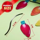 72Pcs 48 Bulb Shaped Magnets Christmas Car Refrigerator Decorations