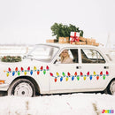 72Pcs 48 Bulb Shaped Magnets Christmas Car Refrigerator Decorations