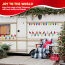 72Pcs 48 Bulb Shaped Magnets Christmas Car Refrigerator Decorations