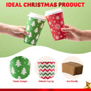 72Pcs 6 Designs 16 oz Christmas Disposable Party Paper Cups