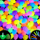 72Pcs Glow in the Dark Easter Eggs with Mini Glow Sticks for Kids Party Favors