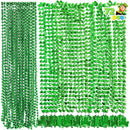 72 Pcs St. Patrick’s Day Necklaces Set, 36 + 36 Bead Necklaces with Pendant