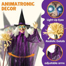 72in Animated Standing Witch Halloween Decoration