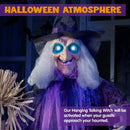 72in Animated Standing Witch Halloween Decoration