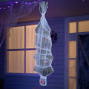 72in Halloween Hanging Animated Cocoon Corpse with Animatronic Sound and Light-up Eyes