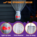 72in Halloween Hanging Animated Cocoon Corpse with Animatronic Sound and Light-up Eyes