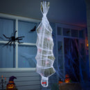 72in Halloween Hanging Animated Cocoon Corpse with Animatronic Sound and Light-up Eyes
