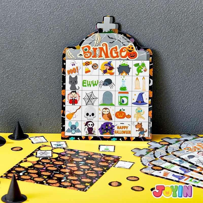 28pcs Halloween Bingo Card Game