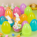 12Pcs Large Clear Easter Eggs, 6 Inches Jumbo Plastic Eggs Fillable