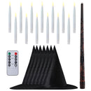 20Pcs Halloween Floating Candles and Witch Hat