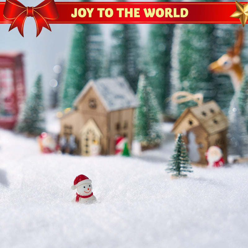 2Pcs Christmas Snow Blanket Roll for Christmas Decoration