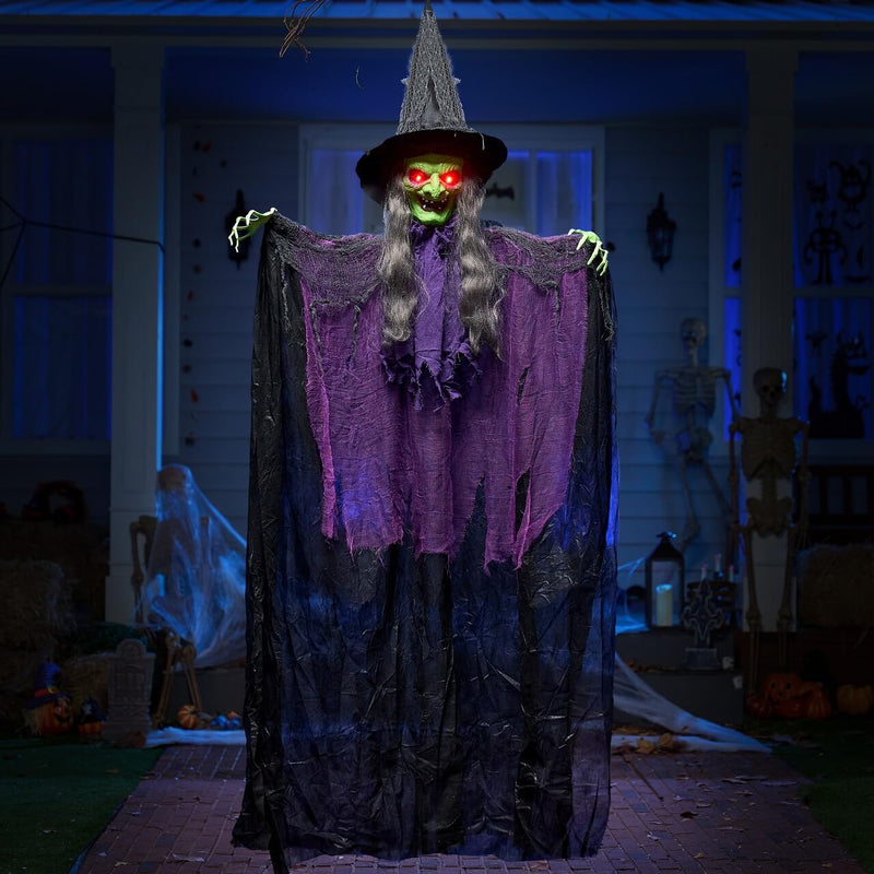 72” Halloween Hanging Witch Decorations Outdoor