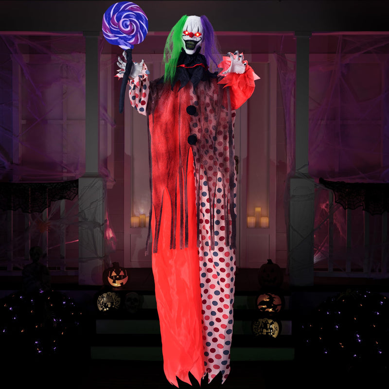 53" Halloween Hanging Clown Decorations Outdoor