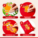 64 Pcs Christmas Make-a-face Stickers, Christmas Crafts for Kids