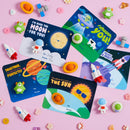 30 PCS Valentines Cards with Space Theme Erasers for Party Favor Gifts