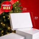 12PCS 17" x 13" x 4" Christmas Large Gift Boxes with Lids for Presents