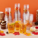 50 Pcs Thanksgiving Plastic Cups Disposable