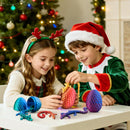 4 Pcs 3D Printed Dragon Eggs with Laser Dragon, Cool Articulated Toys for Kids