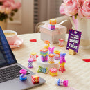 28 Pcs Valentines Day Gift Impossible Spiral Cone Fidget Toy with Valentine Cards