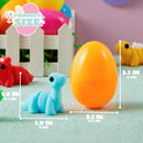 8Pcs Prefilled Easter Eggs with Mini Dinosaur
