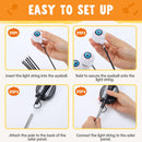 Halloween Decorations Outdoor Solar Scary Eyeball Lights-Warm White