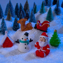 6PCS Christmas Light Up Bath Toys