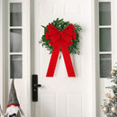 1PCS Extra Large Red Velvet Bow for Christmas 35" x 18"