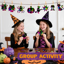 120 Pcs Halloween Rainbow Scratch Art Crafts for Kid