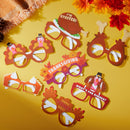 36 Pack Thanksgiving Turkey Eyeglasses, Turkey Eyewear Photo Props for Kids