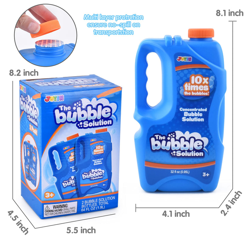 32 oz Bubble Solution Concentrated, 2 pcs Blue