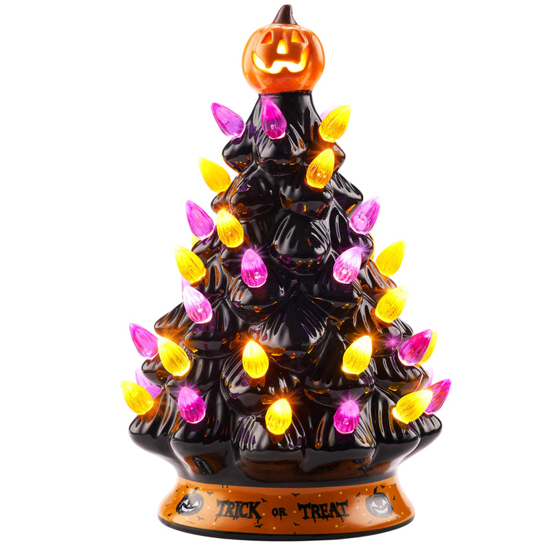 8.5 Inch Halloween Ceramic Tree