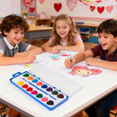 24 Pcs Valentine’s Day Heart-Shaped Watercolor Paints