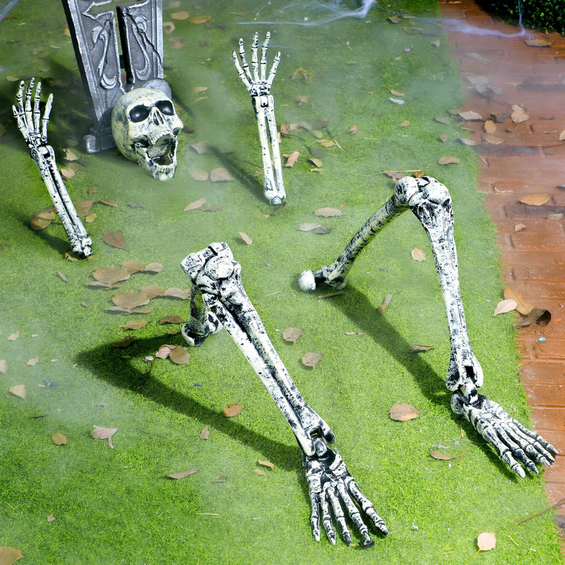 5 Pcs Life Size Skeleton Halloween Decorations Outdoor