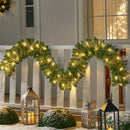 9Ft Christmas Garland Prelit with 50 Count Light