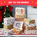24 Pcs Christmas Cookie Boxes with Window