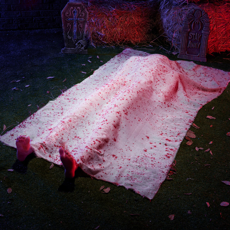 Halloween Decorations 5 Ft Scary Inflatable Body Covered Show feet