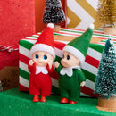 2PCS Christmas Tiny Elf Plush Doll, Red Green