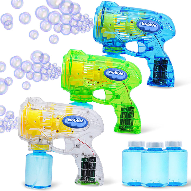 Bubble Guns 3 Colors With 5 Built-in wands