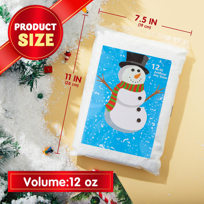 12oz Fake Snow Decoration Xmas Artificial Snow