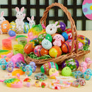 36 Pcs Prefilled Easter Eggs with Assorted Toys