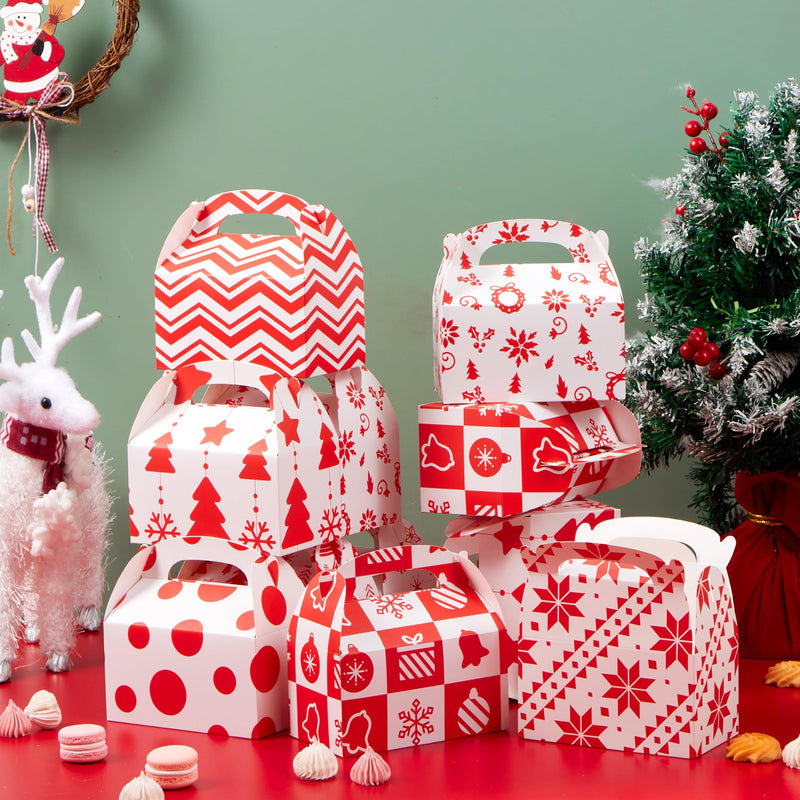 24 PCS Christmas Cookie Boxes for Gift Giving