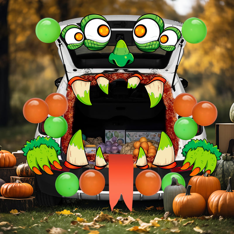 Trunk or Treat 3D Monster-Themed Car Decoration Kit