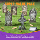Halloween Decorations Outdoor Graveyard Tombstones Fluorescent