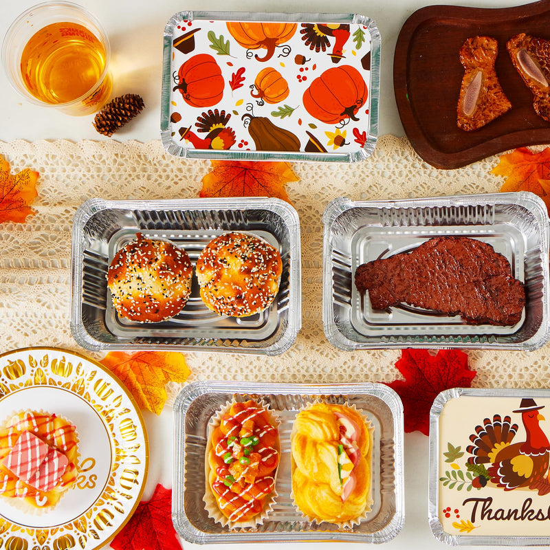 24Pcs Thanksgiving Leftover Containers with Lids