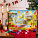 24 Pcs Christmas Advent Calendar 3D Printed Toys