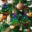 72 Pcs Christmas Scratch Art Ornaments