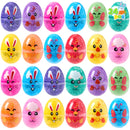 24 Pcs Easter Prefilled Eggs with Foam Squishy Toy