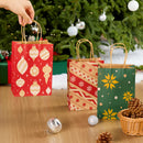 24PCS Christmas Kraft Bags Holiday Paper Goody Gift Bags