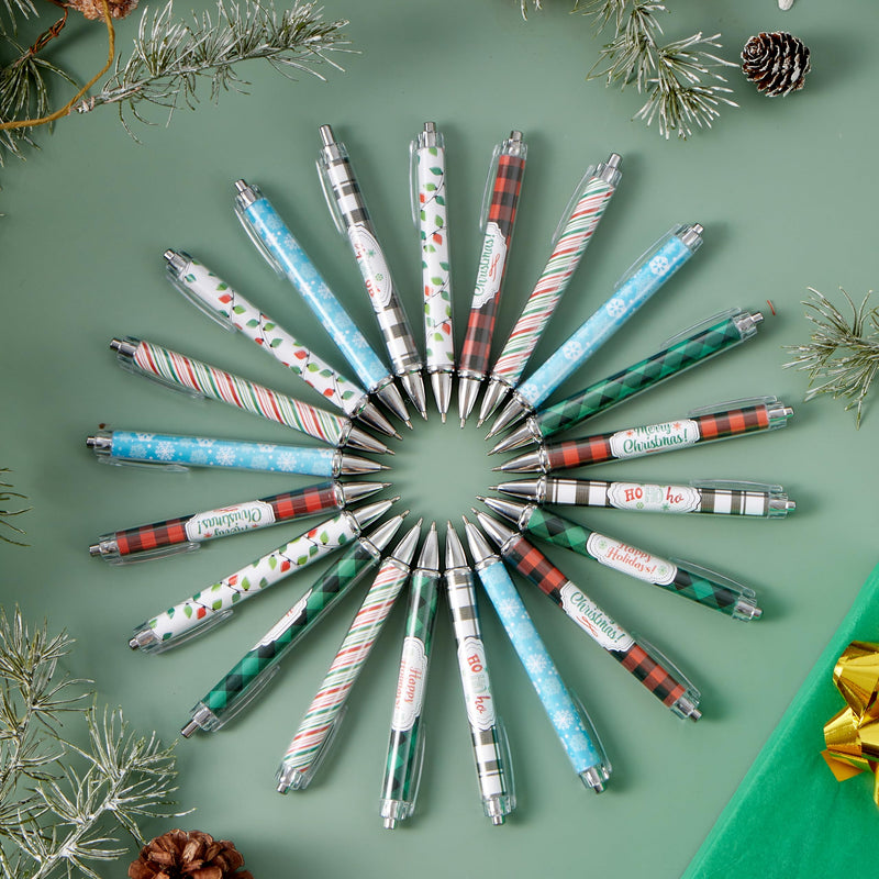 24 PCS Christmas Ballpoint Pens Bulk