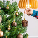 66 Pcs Brown Christmas Balls Ornaments Set